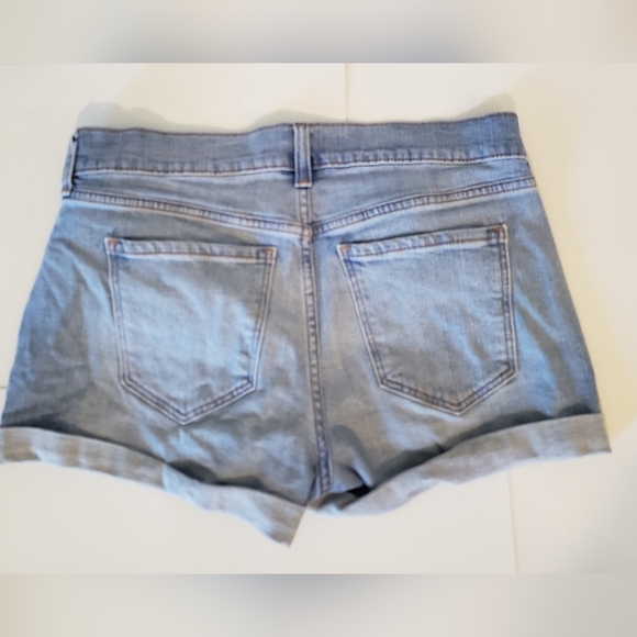 Old Navy (Lot Of 2) Boyfriend Jean Shorts Size 4 High Rise Medium & Lig… - Picture 9 of 14